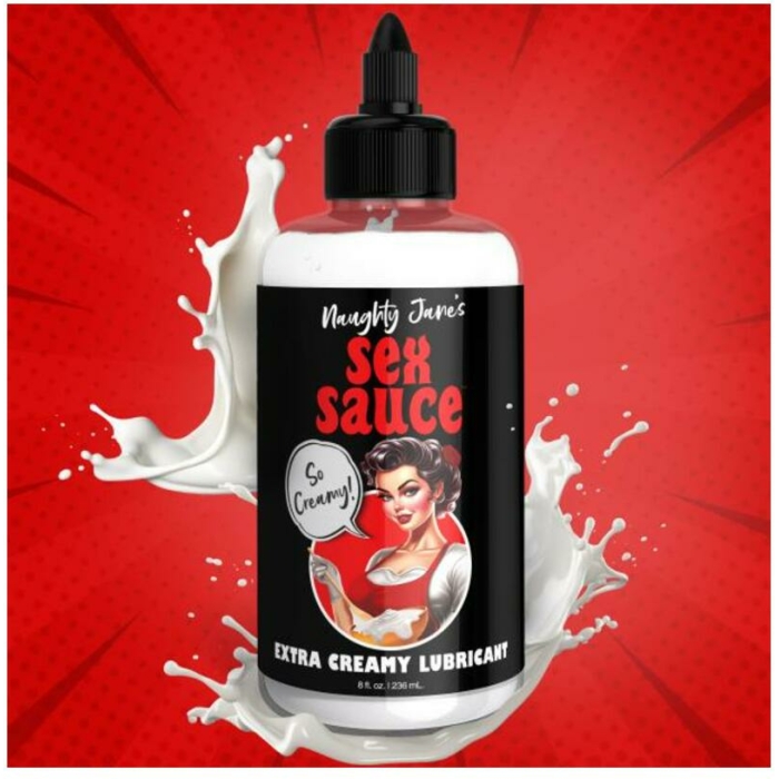 Naughty Jane's Sex Sauce Extra Creamy Lubricant - 8oz - Image 1
