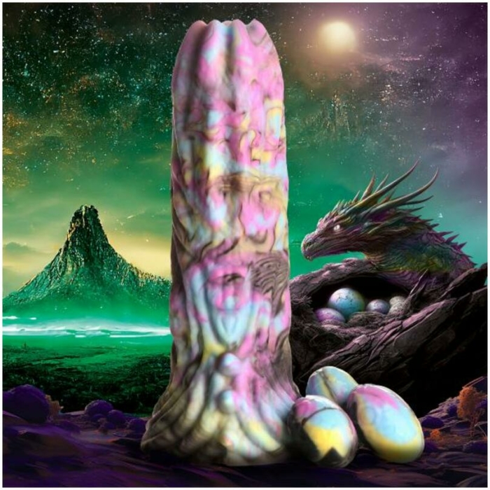 Dragon Spawn Ovipositor Silicone Dildo With Eggs - Image 1