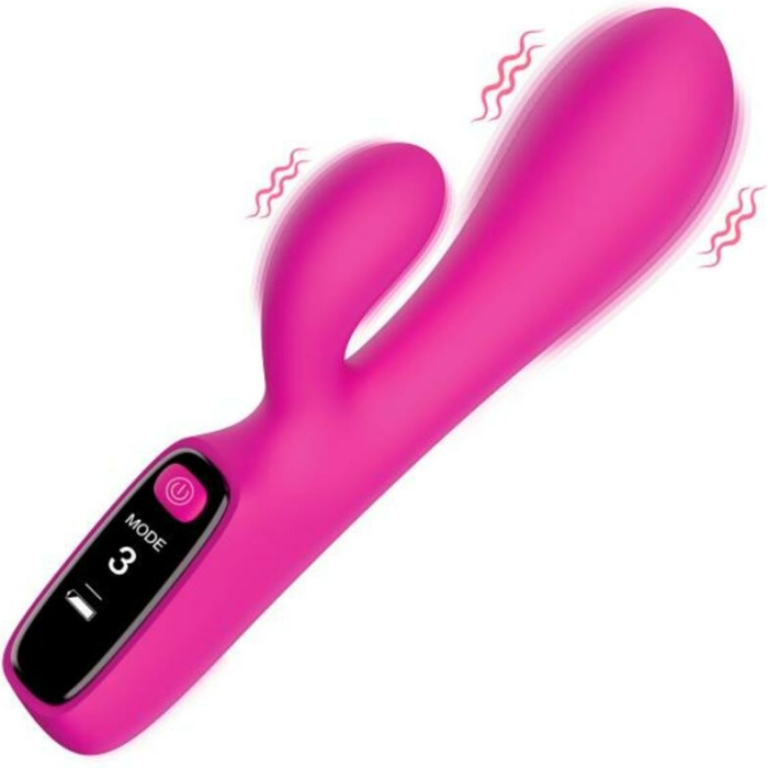 Silicone Rabbit Vibrator With Digital Display - Image 1