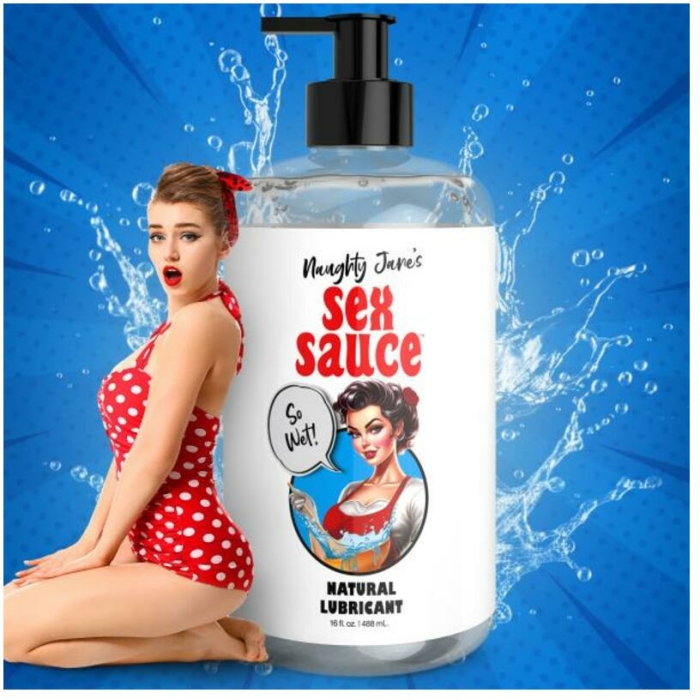 Naughty Jane's Sex Sauce Natural Lubricant - 16oz - Image 1
