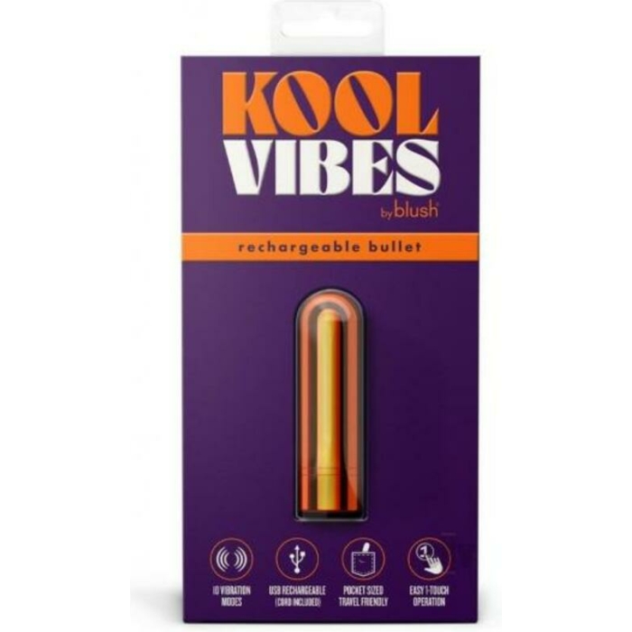 Kool Vibes Rechargeable Mini Bullet Tangerine - Image 1