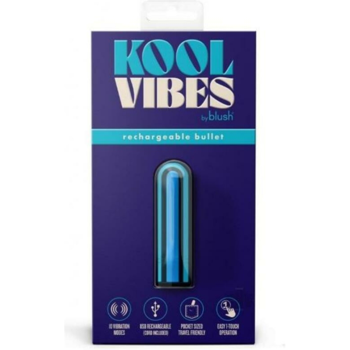 Kool Vibes Rechargeable Mini Bullet Blueberry - Image 1