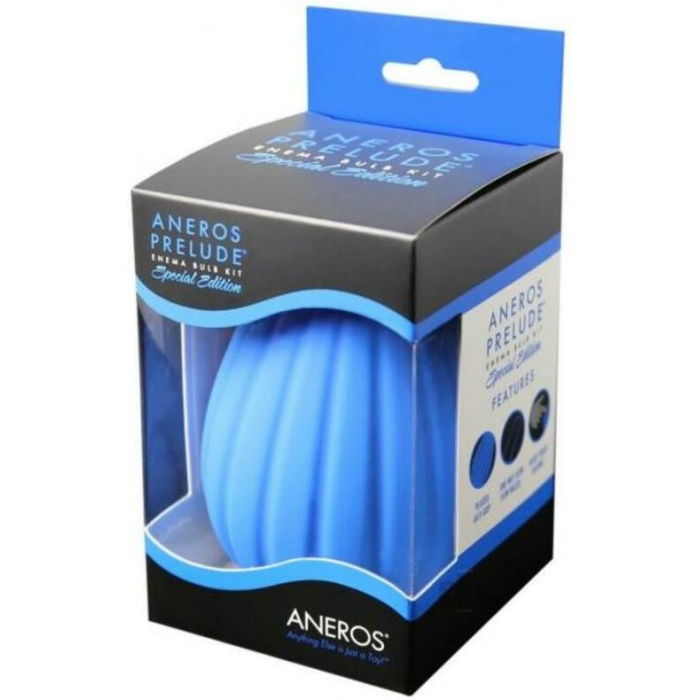 Aneros Prelude Enema Special Edition Bulb Kit - Blue - Image 1