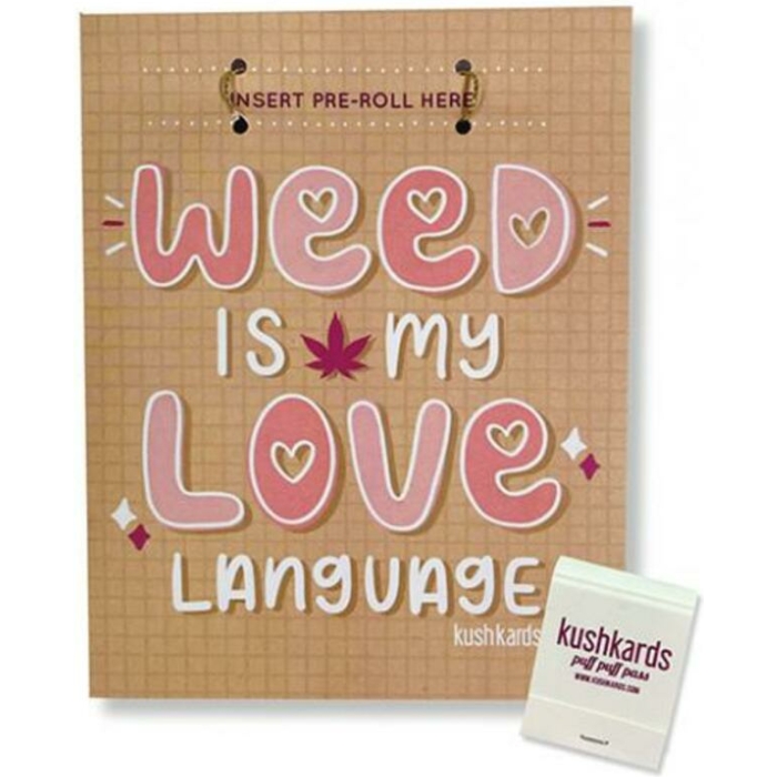 Weed Is My Love Language Greeting Card W/matchbook - Image 1