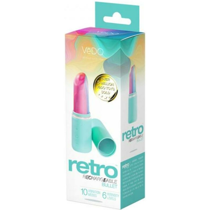 Vedo Retro Rechargeable Bullet Turquoise - Image 1