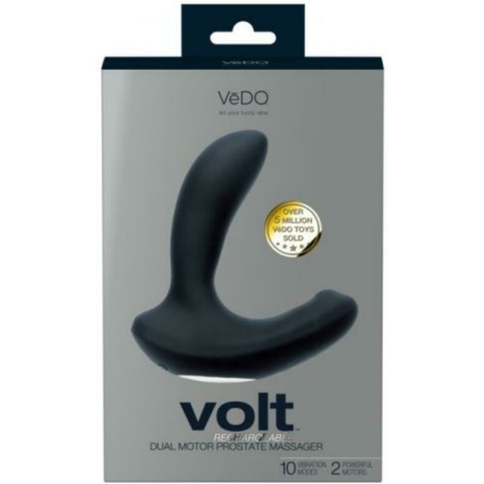 Vedo Volt Rechargeable Prostate Vibe Black - Image 1