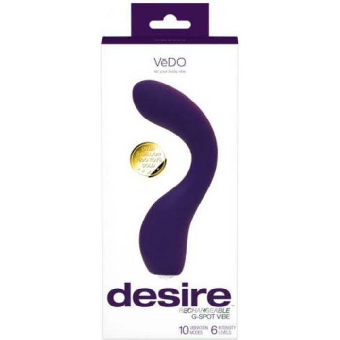 Vedo Desire Rechargeable G-spot Vibe Purple - Image 1