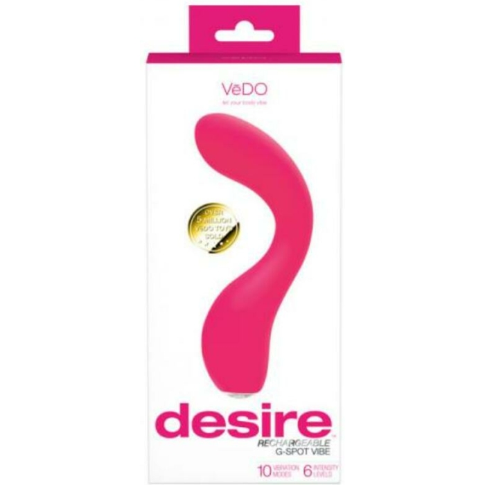 Vedo Desire Rechargeable G-spot Vibe Pink - Image 1