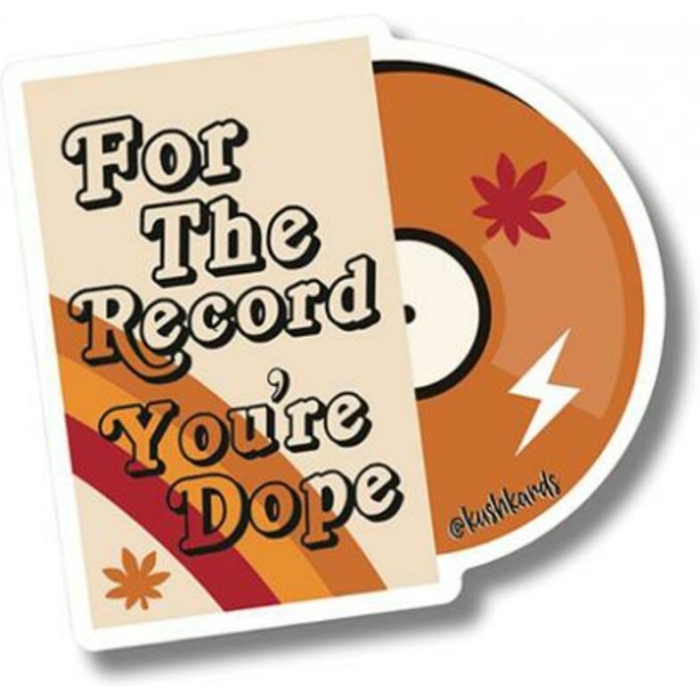 For The Record Sticker - Pack Of 3 - Image 1