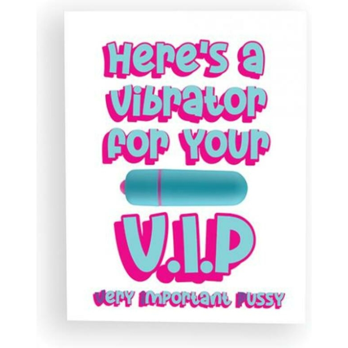 Naughty Vibes Vip Greeting Card - Image 1