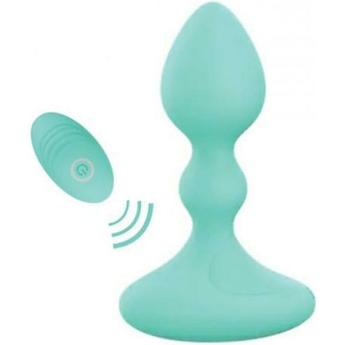 Pink Elephant Lil Rumble Rechargeable Vibe W/remote - Aqua - Image 1