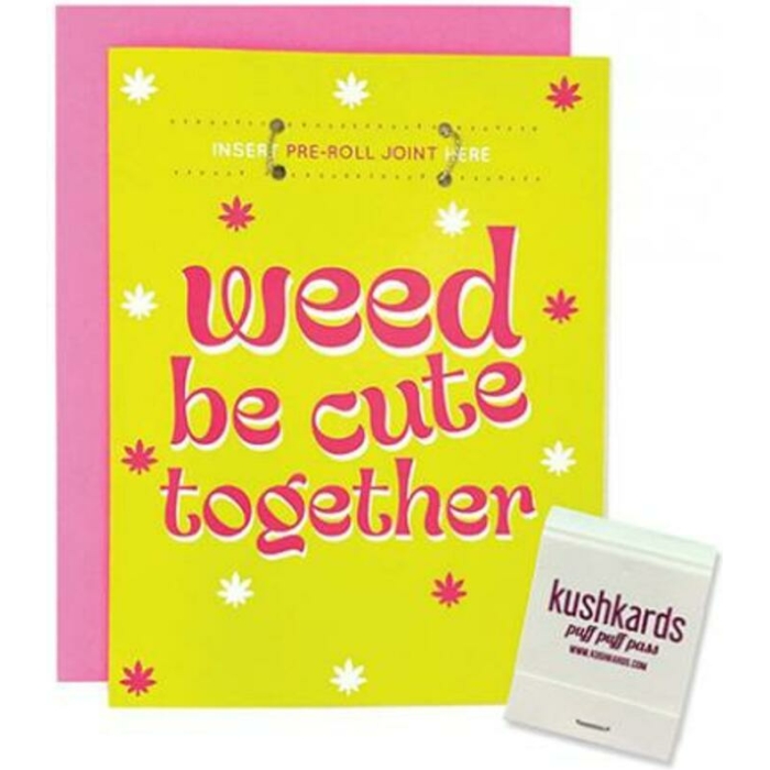 Weed Be Cute Greeting Card W/matchbook - Image 1