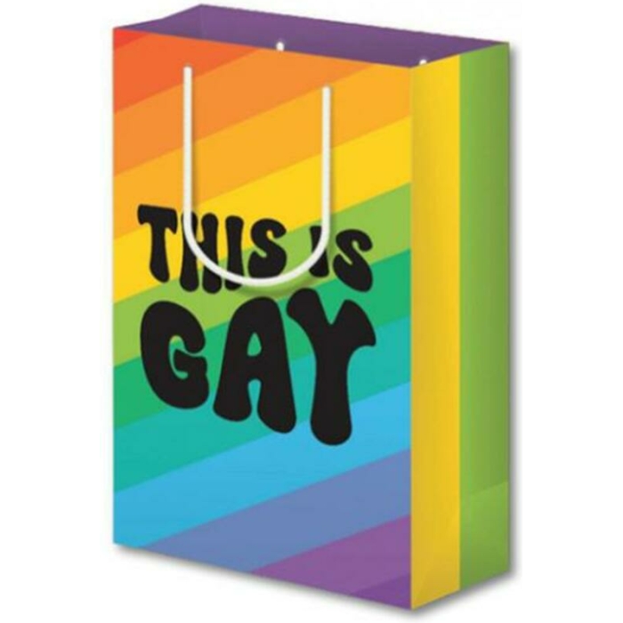 This Is Gay Stripe Gift Bag - Image 1