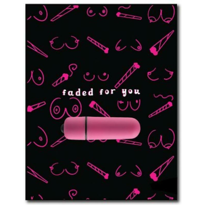 420 Foreplay Faded For You Greeting W/rock Candy Vibrator & Fresh Vibes Towelettes - Image 1