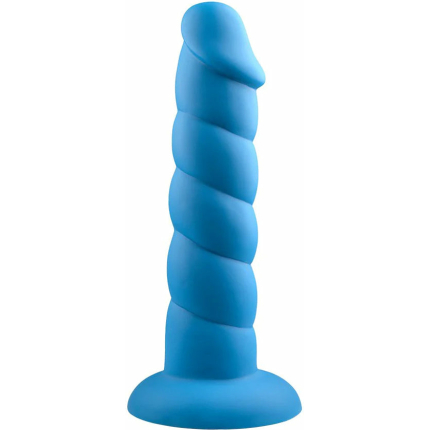 Rock Candy Suga Daddy 8 Silicone Dildo - Blue
