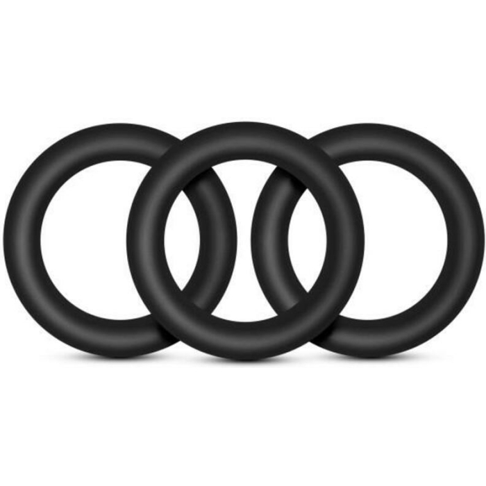 Performance VS2 Silicone Cock Rings Small Black - Image 1