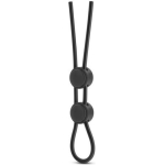 Stay Hard Silicone Double Loop Cock Ring Black - Image 2