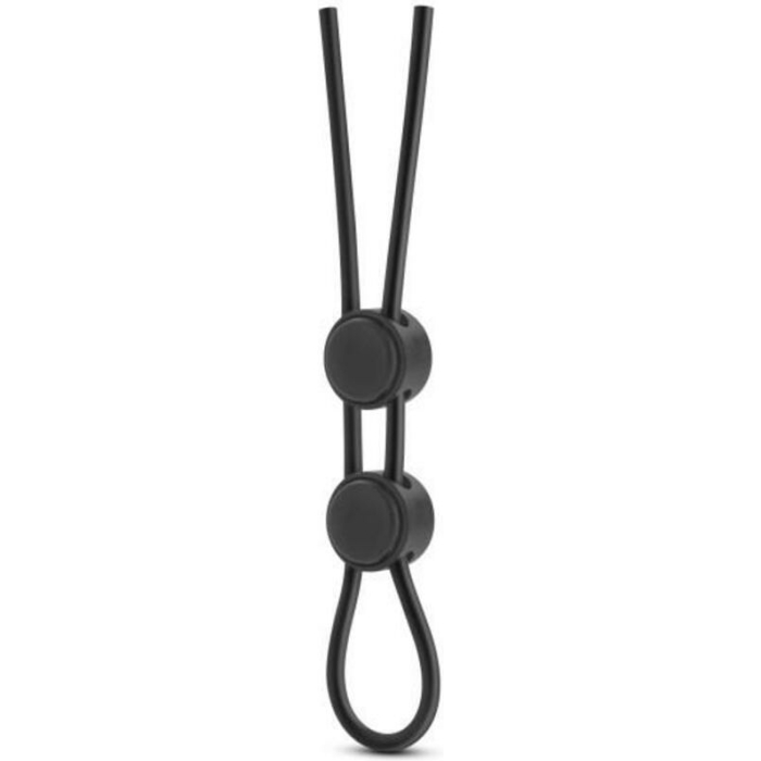 Stay Hard Silicone Double Loop Cock Ring Black - Image 2