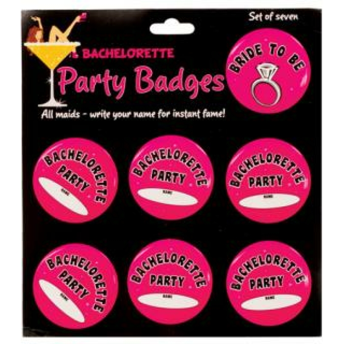 Bachelorette party badges - pack of 7 - Image 1