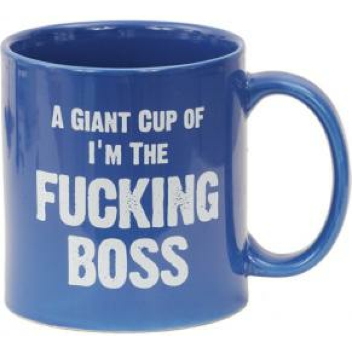 Attitude mug a giant cup of i'm the fucking boss - 22 oz - Image 1