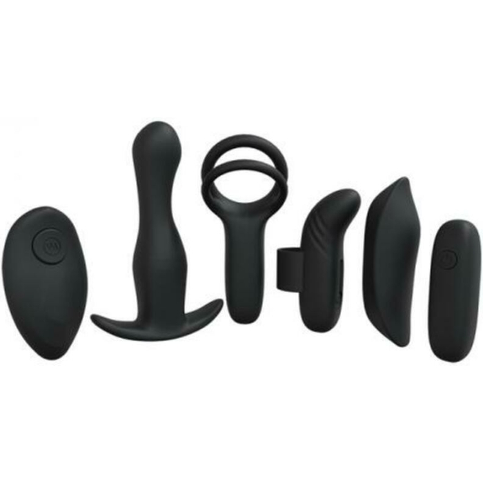 Loveline Supreme Weekend Kit Silicone Rechargeable Waterproof Black - Image 1