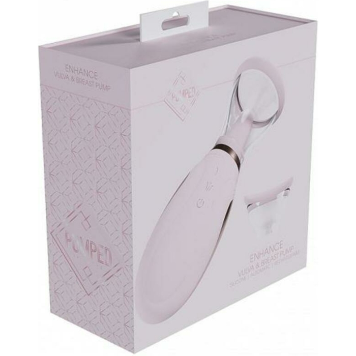 Pumped Enhance Automatic Rechargeable Vulva & Breast Pump Pink - Image 1