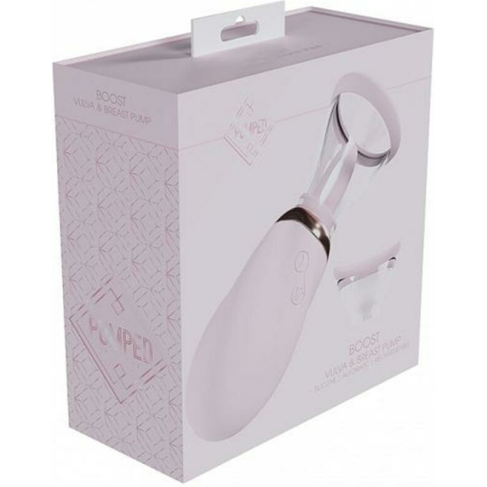 Pumped Boost Automatic Rechargeable Vulva & Breast Pump Pink - Image 1