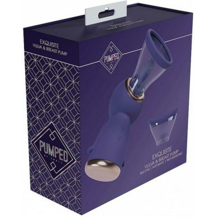 Pumped Exquisite Automatic Rechargeable Vulva & Breast Pump Purple - Image 1