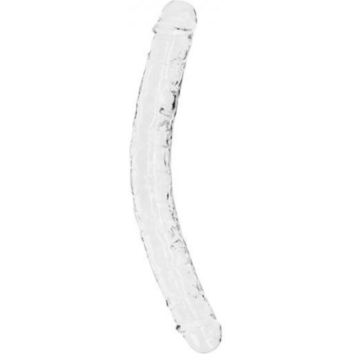 Realrock Crystal Clear Double Dong 13 In. Dual-ended Dildo Clear - Image 1