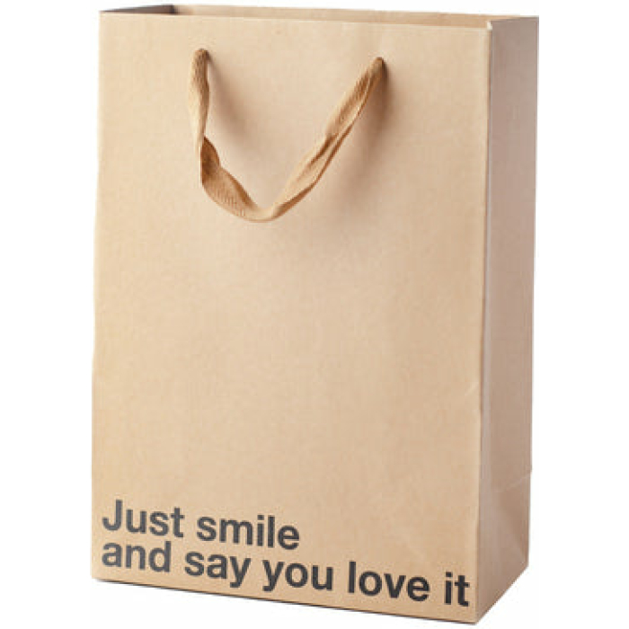 Snarky Gift Bags Just Smile 3pk - Image 1