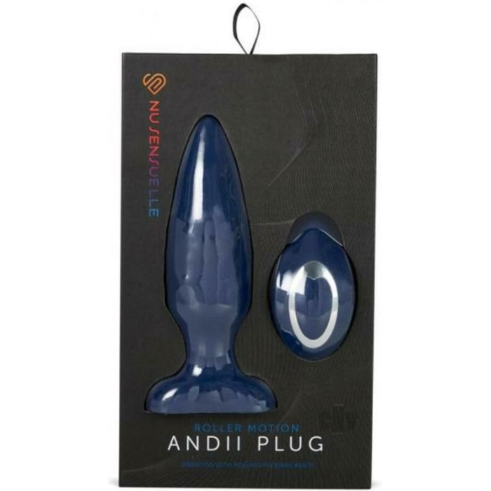 Sensuelle Andii Plug W/roller  Navy Blue - Image 1