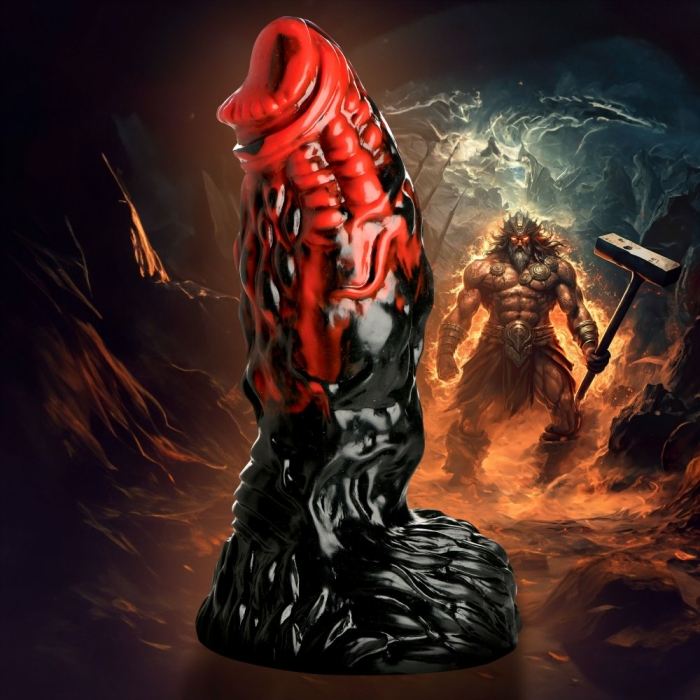 Creature Cocks Vulcan  Red/blk - Image 1