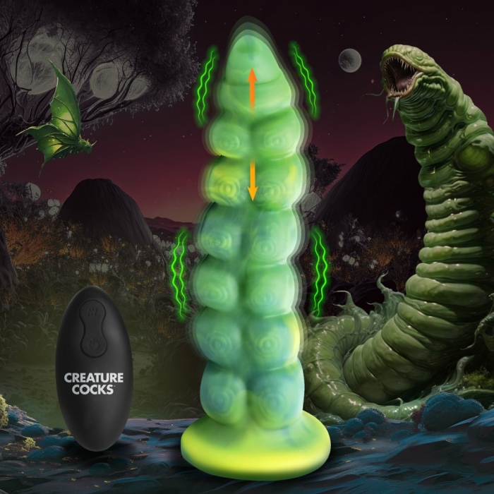 Squirmer Thrusting And Vibrating Silicone Dildo - Image 1