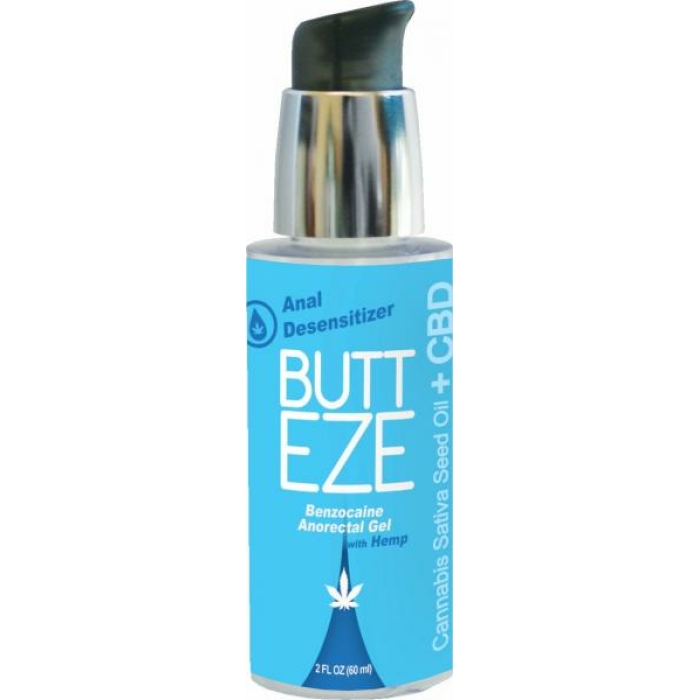 Butt Eze Anal Gel Desensitizer with Hemp Seed Oil 2oz - Image 1