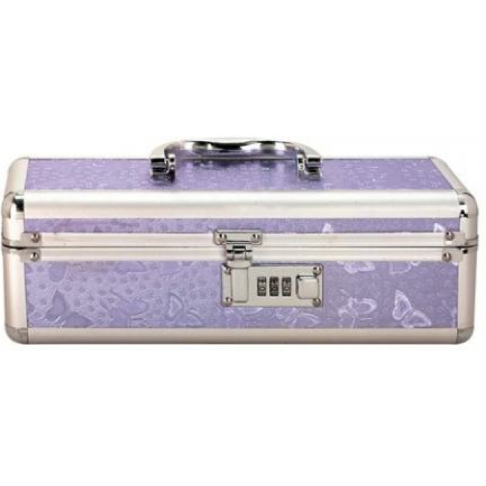 Lockable Vibrator Case Small Purple - Image 1