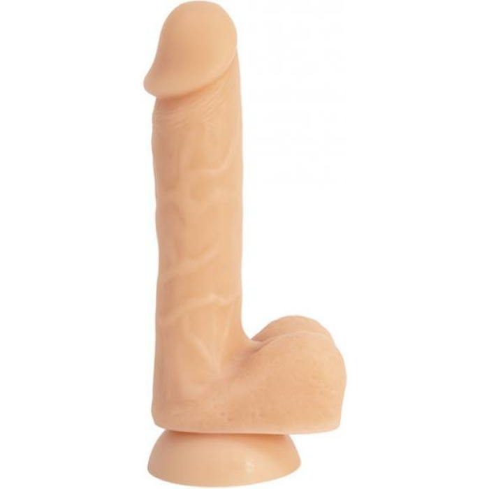 Addiction David 8 inches Bendable Beige Silicone Dong - Image 1