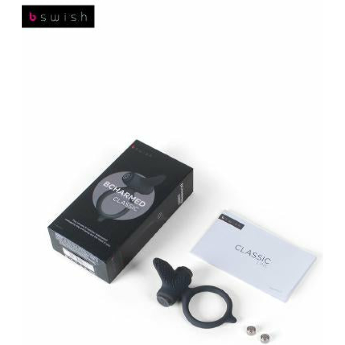 Bcharmed Classic Black Vibrating Ring - Image 1