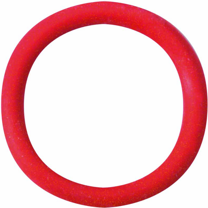 Spartacus 1.25 Rubber Cock Ring - Red - Image 1