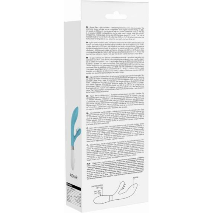 Agave Ultra Soft Silicone 10 Speeds Turquoise - Image 3