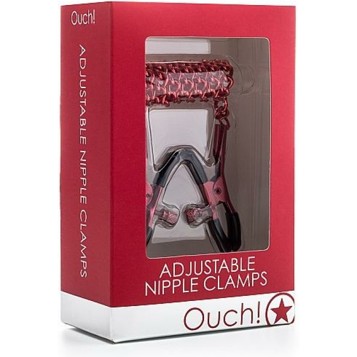 Ouch Adjustable Nipple Clamps with Chain - Image 2