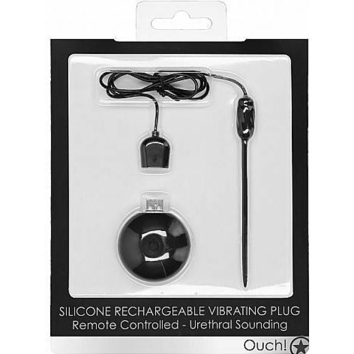 Silicone Rechargeable Vibrating Plug Remote Controlled - Urethra - Image 2