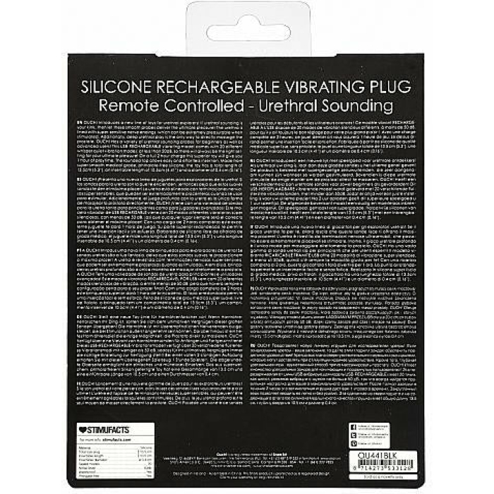 Silicone Rechargeable Vibrating Plug Remote Controlled - Urethra - Image 3