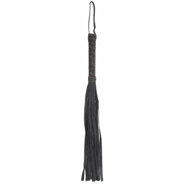 Denim Flogger - Roughend Denim Style - Black - Image 1