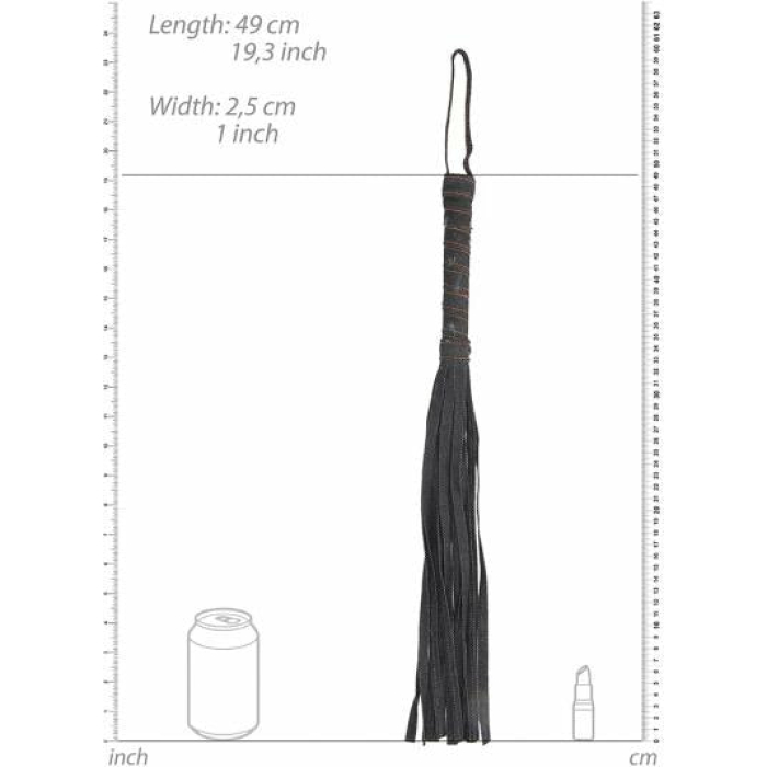 Denim Flogger - Roughend Denim Style - Black - Image 2
