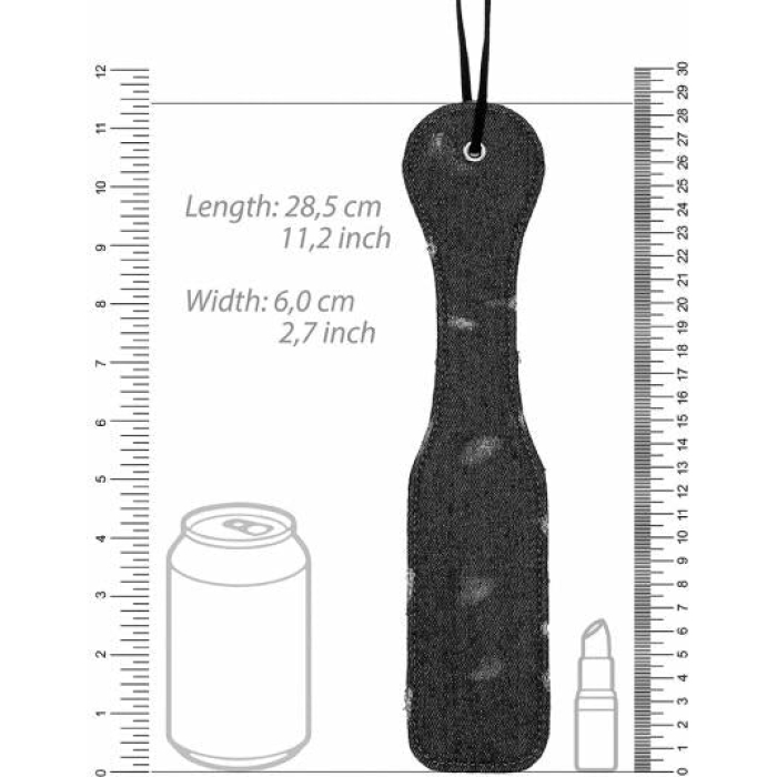 Denim Paddle - Roughend Denim Style - Black - Image 2