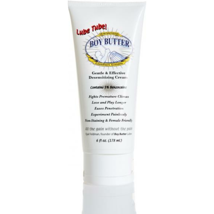 Boy Butter Desensitizing Comfort Cream - 6 Oz Lube Tube - Image 1