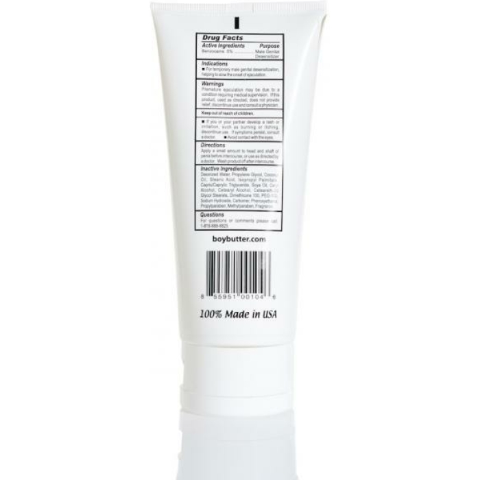 Boy Butter Desensitizing Comfort Cream - 6 Oz Lube Tube - Image 2
