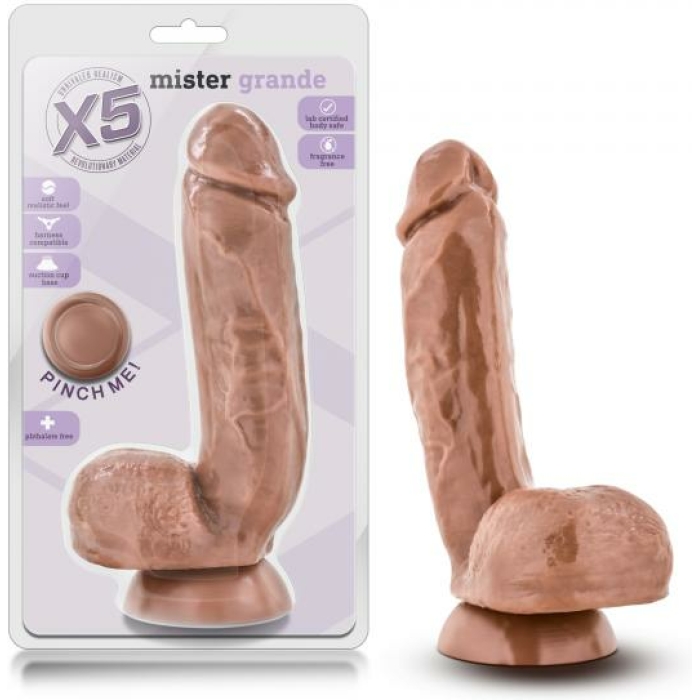 X5 Mister Grande Latin Brown Dildo - Image 1