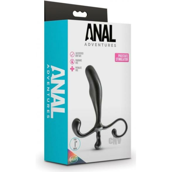 Blush Anal Adventures Prostate Stimulator - Black - Image 1