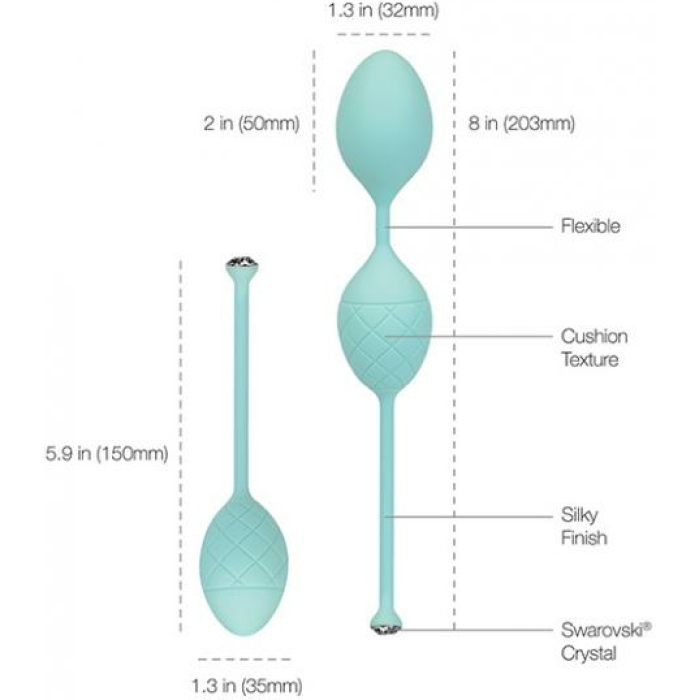 Pillow Talk Frisky Pleasure Balls Kegel Exercisers - Image 3
